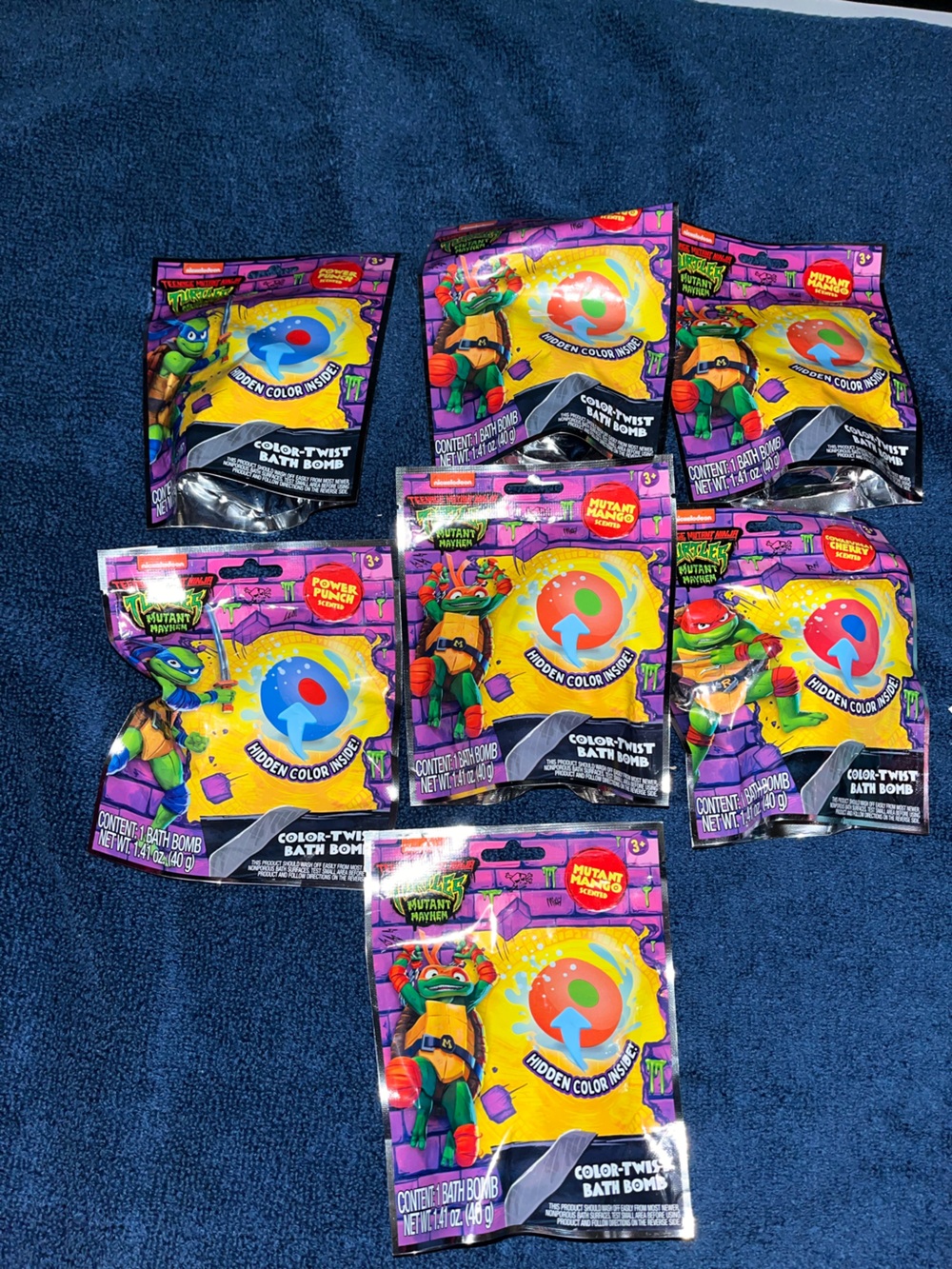 KidsColor-Twist Bath Bomb -7 of them